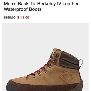 The North Face Men's Back-To-Berkeley IV Leather Waterproof Boots - Brown